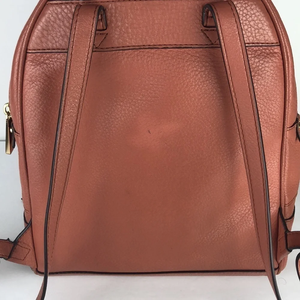 Michael Kors Rhea Medium Leather Designer Chic Fashionable Backpack MK